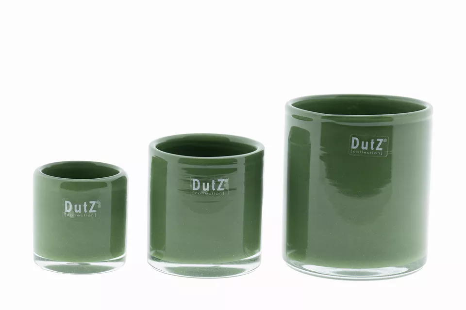 DutZ Kaarsenglas | Olijfgroen | Verkrijgbaar in 3 maten!