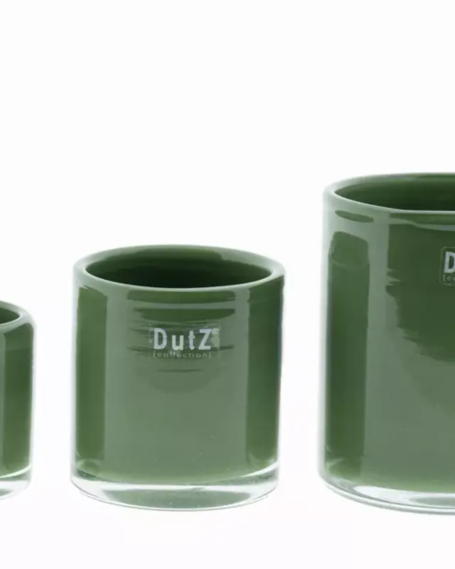 DutZ Kaarsenglas | Olijfgroen | Verkrijgbaar in 3 maten!