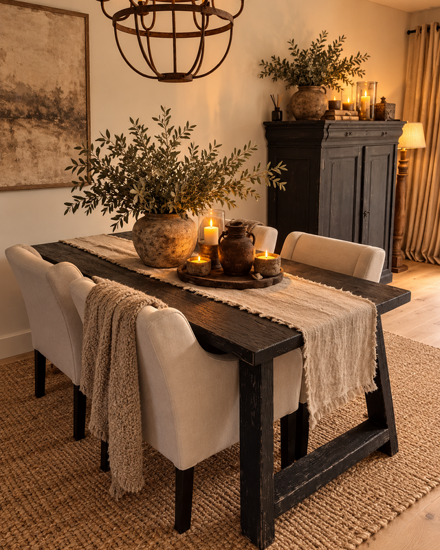 Rene Houtman Kloostertafel Rough Black | A-Poot | Meerdere Maten!