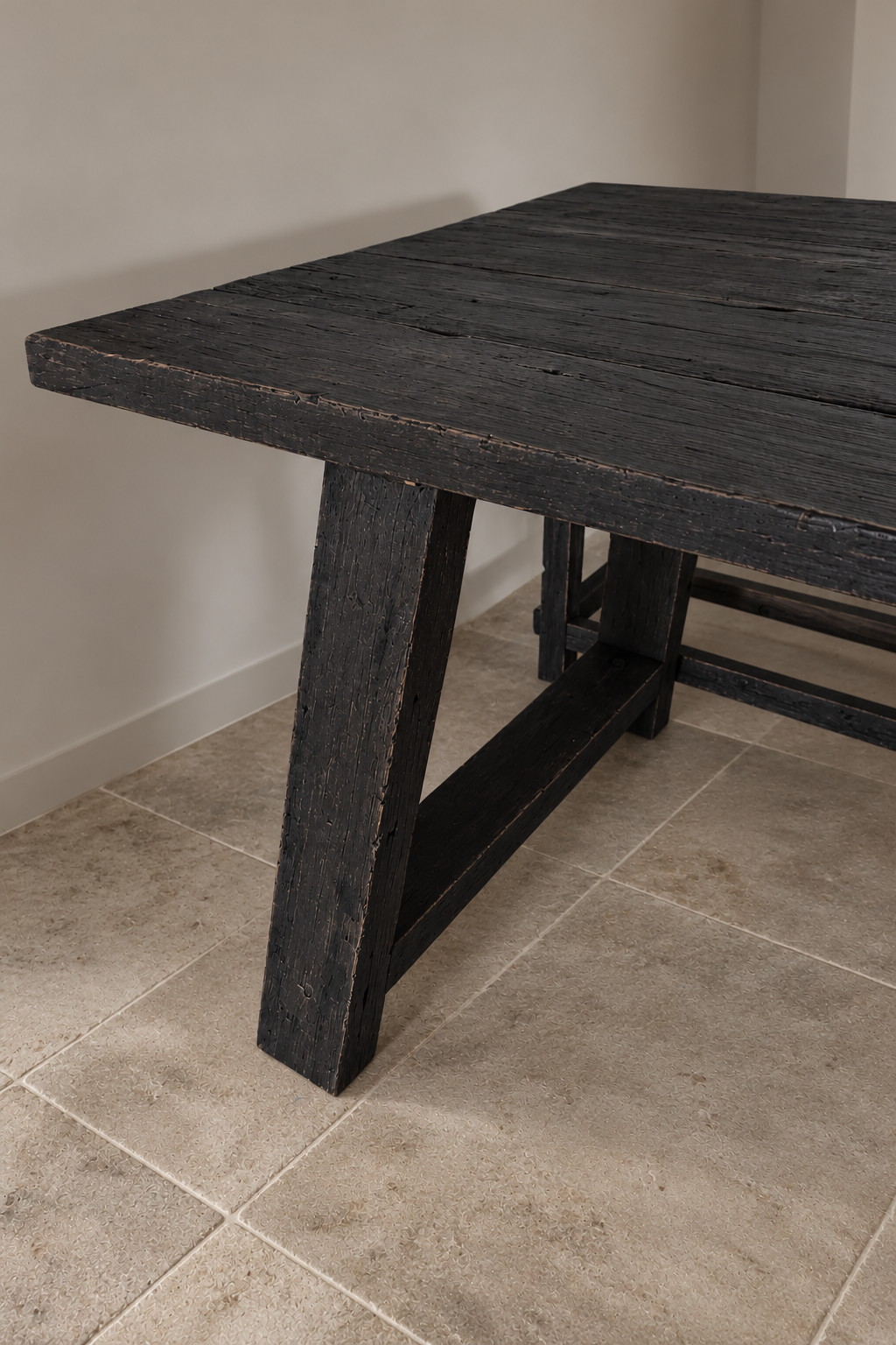 Rene Houtman Kloostertafel Rough Black | A-Poot | Meerdere Maten!
