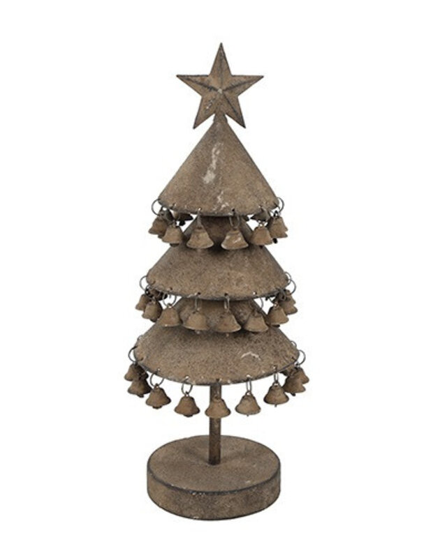 Rene Houtman Kerstboom met Belletjes – Roest – H40 x B16 x D16 cm