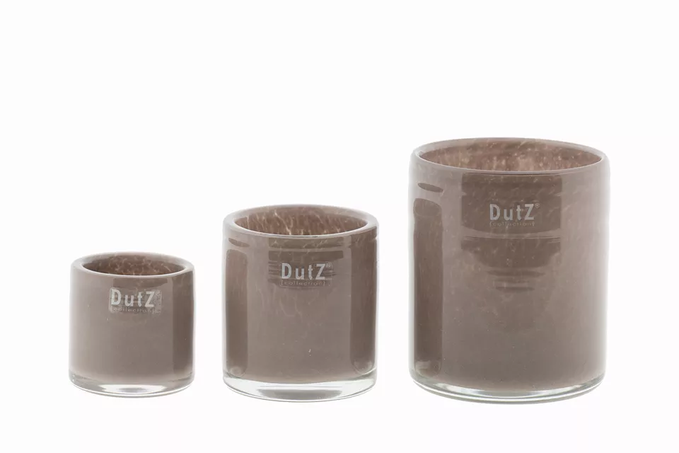DutZ Kaarsenglas | Mauve | 3 Maten!