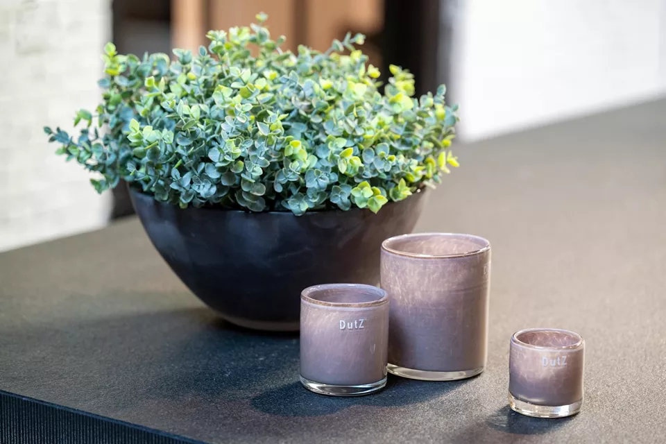 DutZ Kaarsenglas | Mauve | 3 Maten!