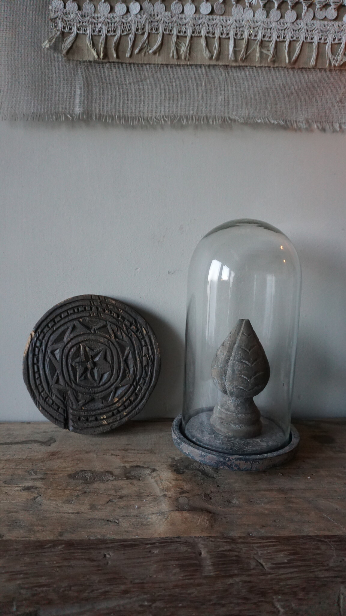 Rene Houtman Houten Mandala Onderzetter / Schaal – Rond – Ø19,5 x H2 cm