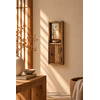 Sleutelkast met Spiegel – Oud Hout – 75 x 30 x 10 cm (H x B x D)