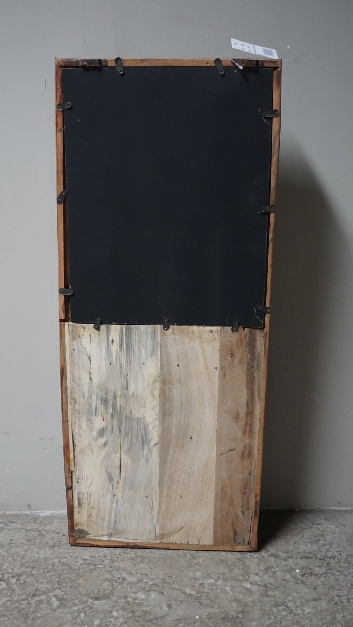 Rene Houtman Sleutelkast met Spiegel – Oud Hout – 75 x 30 x 10 cm (H x B x D)