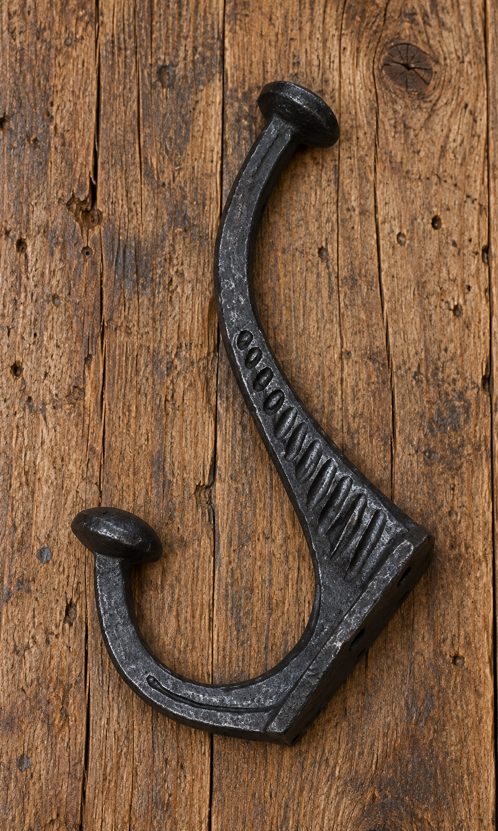 Rene Houtman Kapstokhaak Nostalgisch – Zwart IJzer – 12 x 9 cm
