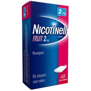 Nicotinell Kauwgom fruit 2 mg (48st)