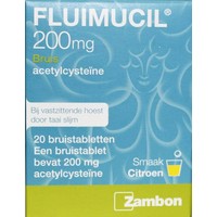 Fluimucil Fluimucil 200 mg suikervrij (20brt)