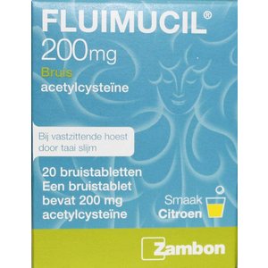 Fluimucil Fluimucil 200 mg suikervrij (20brt)