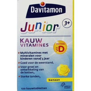 Junior 3+ kauwtabletten banaan (120kt)