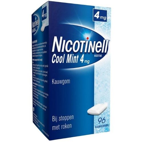 Nicotinell Kauwgom cool mint 4 mg (96st)
