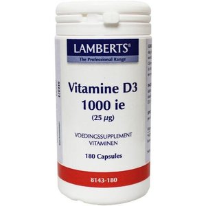 Vitamine D3 (Cholecalciferol) 1000IE 25 mcg (180ca)