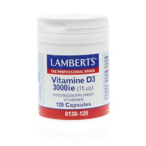 Vitamine D3 (Cholecalciferol) 3000IE 75 mcg (120ca)