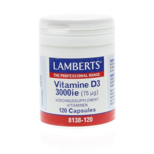 Lamberts Vitamine D3 (Cholecalciferol) 3000IE 75 mcg (120ca)