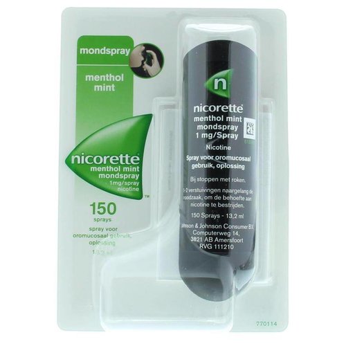 Nicorette Menthol mint mondspray (13.2ml)