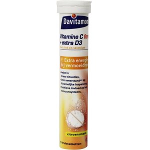 Vitamine C & D3 bruistabletten (15brt)