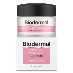 Biodermal Nachtcreme droge en gevoelige huid (50ml)