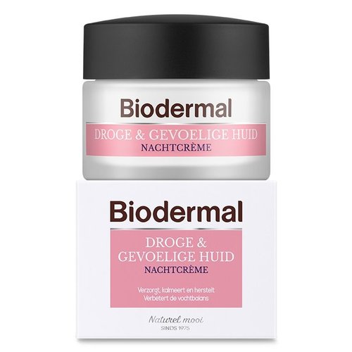 Biodermal Nachtcreme droge en gevoelige huid (50ml)