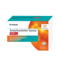 Sanias Acetyl cysteine 600 mg Bij Vastzittend Slijm (30brt)