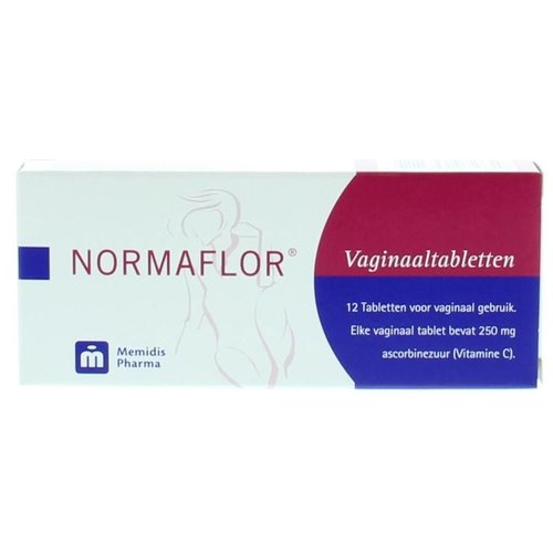 Normaflor Vaginale tabletten Bij Bacteriele Vaginose (12st)