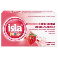 Isla Junior keelpastilles aardbei (20tb)