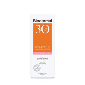 Biodermal Zonnecreme gezicht SPF30 gevoelige huid (50ml)