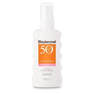 Biodermal Zonnespray SPF50+ gevoelige huid (175ml)