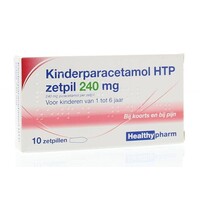 Healthypharm Paracetamol kinderen 240 mg (10zp)