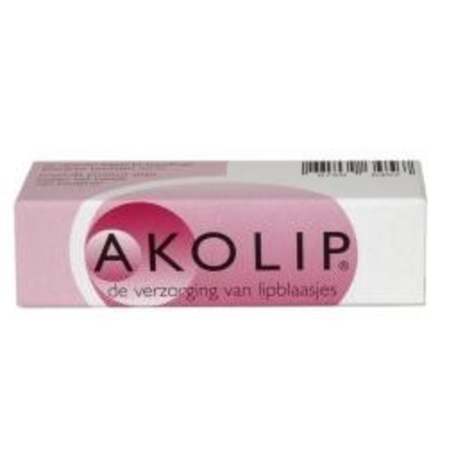 Akolip Zinksulfaat Bij Koortslip/Lipblaasjes (3g)