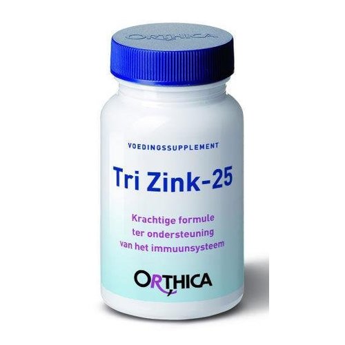 Orthica Tri zink 25 Voor Immuunsysteem (60ca)