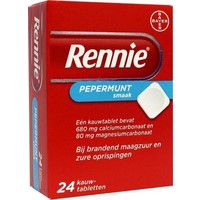 Rennie Pepermunt Tegen Maagzuur (24kt)