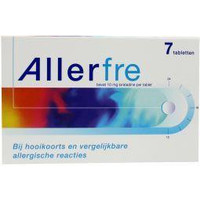 Allerfre Loratadine 10 mg Hooikoorts/Allergie (7tb)