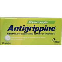 Antigrippine Paracetamol 250 mg + coffeine + vitamine C (20tb)