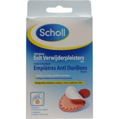 Scholl Eeltverwijderpleister vilt (4st)