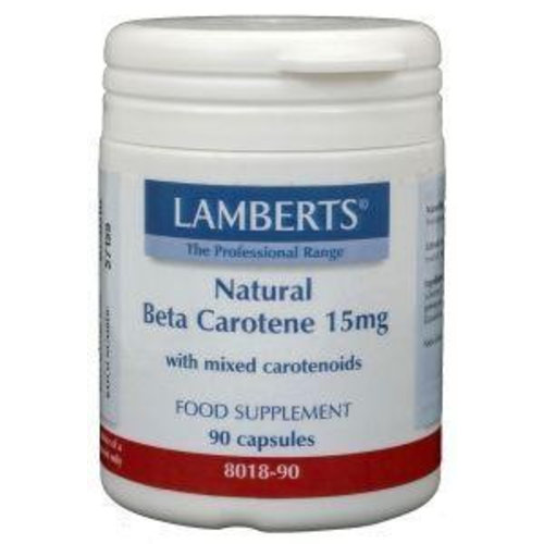 Lamberts Natural betacaroteen natuurlijk 15 mg (90ca)