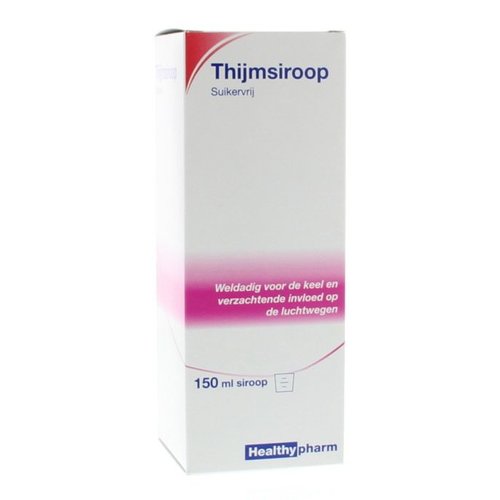 Healthypharm Thijmsiroop suikervrij (150ml)