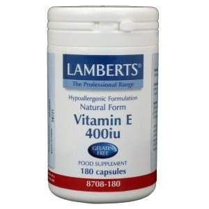 Lamberts Vitamine E 400IE natuurlijk (180vc)