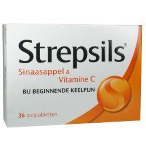 Strepsils Sinaasappel / Vitamine C (36zt)