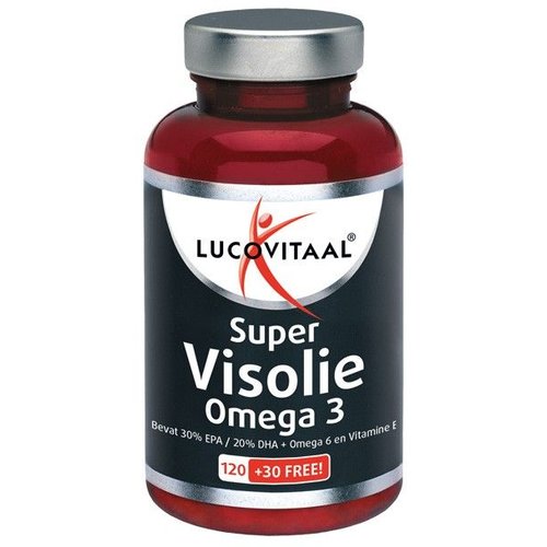 Lucovitaal Super visolie omega 3-6 (120+30)