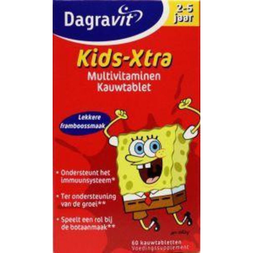 Dagravit Multi kids framboos 2-5 jaar (60kt)