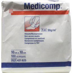 Medicomp Non woven kompres 10 x 10 (100st)