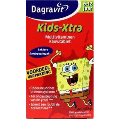 Dagravit Multi kids framboos 6-12 jaar (120kt)