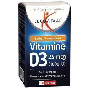 Vitamine D3 (Cholecalciferol) 25 mcg (120ca)