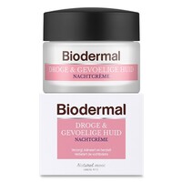 Biodermal Nachtcreme droge en gevoelige huid (50ml)