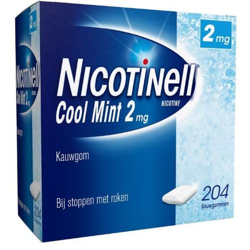 Nicotinell Kauwgom cool mint 2 mg (204st)