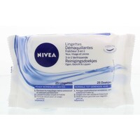 Nivea 3 in 1 reinigingsdoekjes normale/gemengde huid (25st)