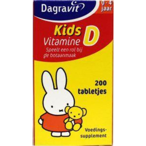 Dagravit Vitamine D tablet kids (200st)
