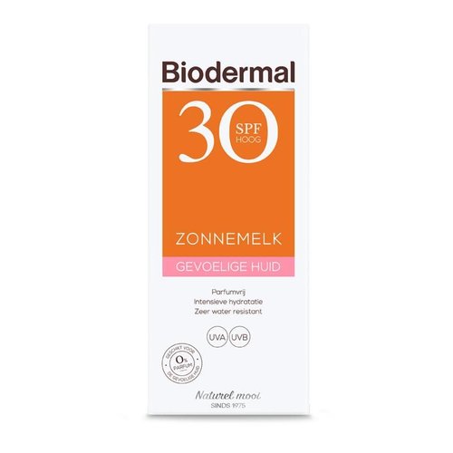 Biodermal Zonnemelk SPF30 gevoelige huid (200ml)