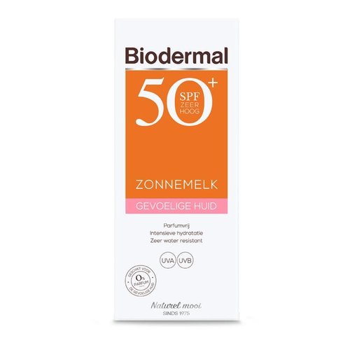 Biodermal Zonnemelk SPF50+ gevoelige huid (200ml)